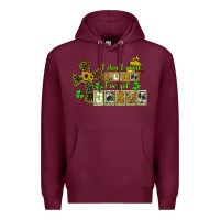 Burgundy i dont need luck ive got jesus Premium Hoodie - CowGirlArtShop