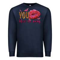 Navy you blow me away olivia Premium Sweatshirt - OliviaCreatesArt