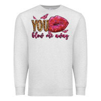 Oatmeal Heather you blow me away olivia Premium Sweatshirt - OliviaCreatesArt
