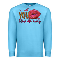 Ocean Blue you blow me away olivia Premium Sweatshirt - OliviaCreatesArt