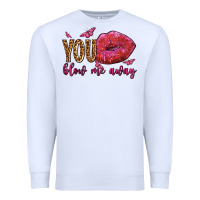 White you blow me away olivia Premium Sweatshirt - OliviaCreatesArt
