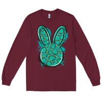 Burgundy gemstone rabbit Long Sleeve Tee - Artiststas