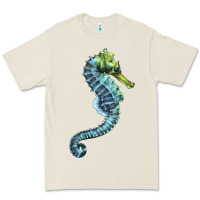 Bone Blue Seahorse Premium Tee - LillyAllenDesigns
