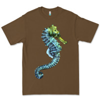 Cacao Blue Seahorse Premium Tee - LillyAllenDesigns