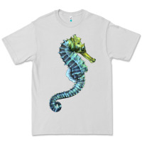 Dove Grey Blue Seahorse Premium Tee - LillyAllenDesigns