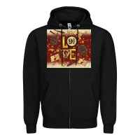 Black wizard love Zipper Hoodie - TumblerDesignByShophia