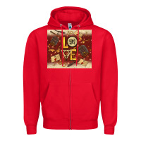 Red wizard love Zipper Hoodie - TumblerDesignByShophia