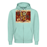 Seafoam wizard love Zipper Hoodie - TumblerDesignByShophia