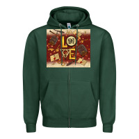 Sports Green wizard love Zipper Hoodie - TumblerDesignByShophia