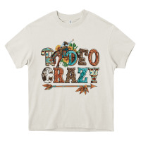 Cream rodeo crazy bucking bronco cowboy Heavy Core Tee - Artiststas