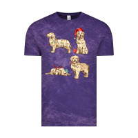 Cloud Purple christmas dogs Vintage Tee - MaliasSmallBusiness