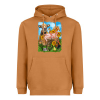 Meerkat farm animals wagon olivia Heavyweight Hoodie - OliviaCreatesArt