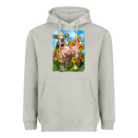 Moon Dust farm animals wagon olivia Heavyweight Hoodie - OliviaCreatesArt