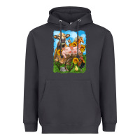 Smoke farm animals wagon olivia Heavyweight Hoodie - OliviaCreatesArt