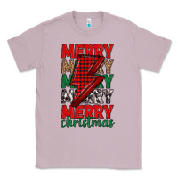 Lilac merry christmas lightning bolt Classic Tee - MaliasSmallBusiness