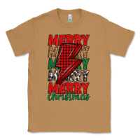 Toasted Coconut merry christmas lightning bolt Classic Tee - MaliasSmallBusiness
