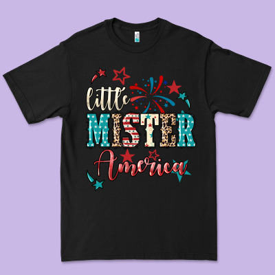 Little Mister America Premium Tee Designed By Nancycooperartshop