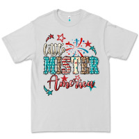 Dove Grey little mister america Premium Tee - NancyCooperArtShop