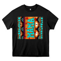 Black aztec leopard glitter Heavy Core Tee - AdoDesignShop
