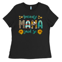 Black because mama said so western sunflowers Ladies Tee - Artiststas