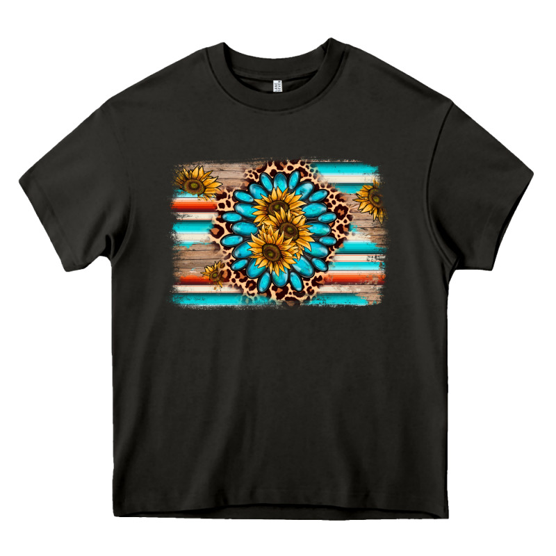 Gemstone Sunflower Background Heavy Core Tee by AdoDesignShop | Teevron