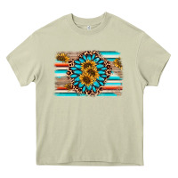 Mossy gemstone sunflower background Heavy Core Tee - AdoDesignShop