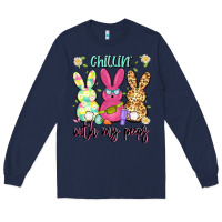 Navy chillin' with my peeps Long Sleeve Tee - Artiststas