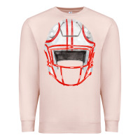 Pale Pink football helmet fa element Premium Sweatshirt - FaDigitalArtStudio