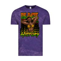 Cloud Purple black history afro woman Vintage Tee - NancyCooperArtShop
