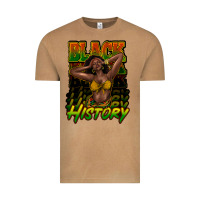 Vintage Camel black history afro woman Vintage Tee - NancyCooperArtShop