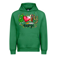 Emerald Jolly Nurse Black Urban Hoodie - CowhideDigitalArt