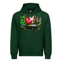 Forest Green Jolly Nurse Black Urban Hoodie - CowhideDigitalArt