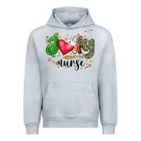 Heather Grey Jolly Nurse Black Urban Hoodie - CowhideDigitalArt