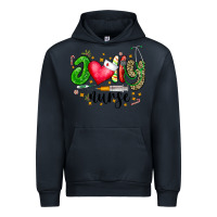 Navy Jolly Nurse Black Urban Hoodie - CowhideDigitalArt
