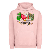 Pigment Salmon Jolly Nurse Black Urban Hoodie - CowhideDigitalArt