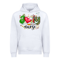 White Jolly Nurse Black Urban Hoodie - CowhideDigitalArt