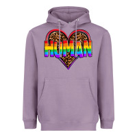 Lavender lgbt pride human Heavyweight Hoodie - OliviaCreatesArt