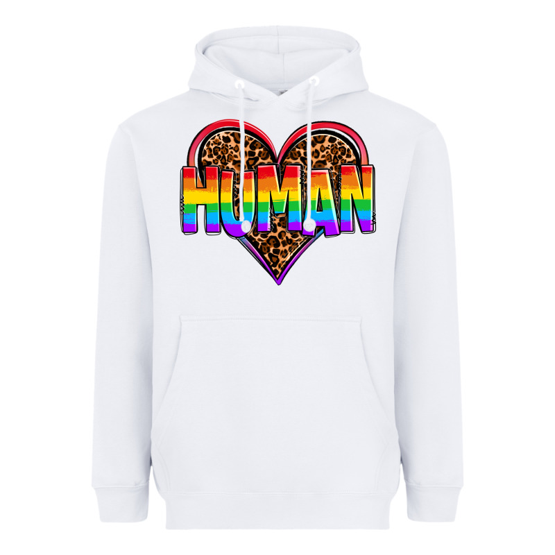 Lgbt Pride Human Heavyweight Hoodie by OliviaCreatesArt | Teevron