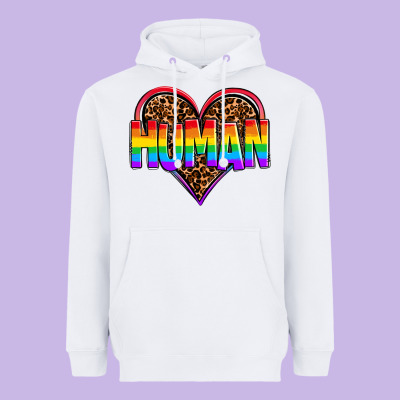 Lgbt Pride Human Heavyweight Hoodie Designed By Oliviacreatesart