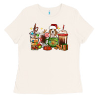 Bone Christmas coffee cups with Beagle Ladies Tee - RanaPortraitStore
