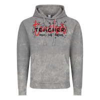 Cloud Rock christmas teacher Vintage Hoodie - MaliasSmallBusiness