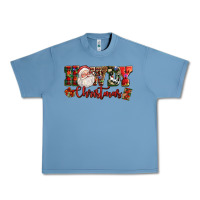 Pebble Blue Howdy Christmas Santa Urban Heavy Tee - NancyCooperArtShop