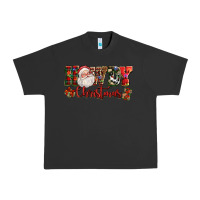 Pigment Black Howdy Christmas Santa Urban Heavy Tee - NancyCooperArtShop