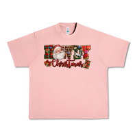 Salmon Howdy Christmas Santa Urban Heavy Tee - NancyCooperArtShop