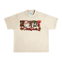 Sandshell Howdy Christmas Santa Urban Heavy Tee - NancyCooperArtShop