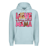Blue Mist Love is being called mama mother's day Premium Hoodie - HowdyJamesFarm