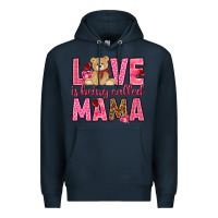 Navy Love is being called mama mother's day Premium Hoodie - HowdyJamesFarm