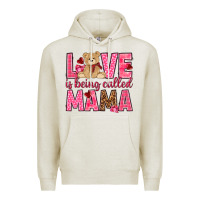 Oatmeal Heather Love is being called mama mother's day Premium Hoodie - HowdyJamesFarm