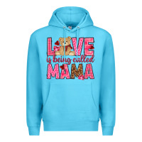 Ocean Blue Love is being called mama mother's day Premium Hoodie - HowdyJamesFarm