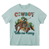 Cowboy Take Me Away Rodeo Heavy Core Tee | Teevron